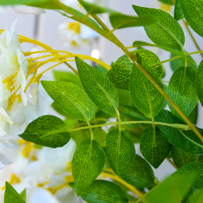 Artificial Wisteria Large 165cm Artificial Plant, Plastic Artificial Flowers in Pot, Fake Plant like real for Office Living Room Bedroom Modern Decoration Gift