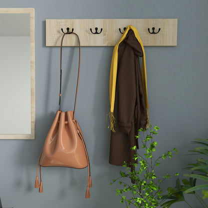 3 in 1 Entryway Furniture with Shoe Rack for 9 Pairs of Shoes, Wall Coat Rack with 4 Hooks, Cupboard, and Mirror in MDF