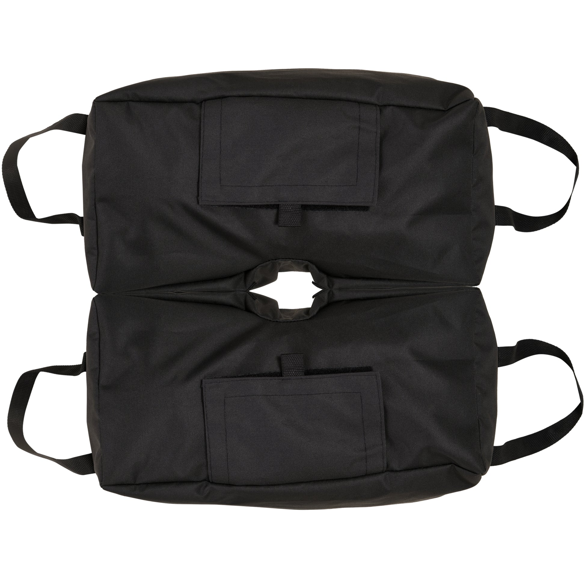 Sun Umbrella Stand Umbrella Stand Sandbag Market Umbrella Stand 2 x Bags Fillable 50 kg with Shovel Polyester + Plastic Black 50 x 25 x 18 cm