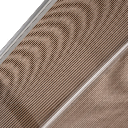 Canopy Awning for Front Door 75x195x23 cm Outdoor Sun Rain Protection Alu Brown