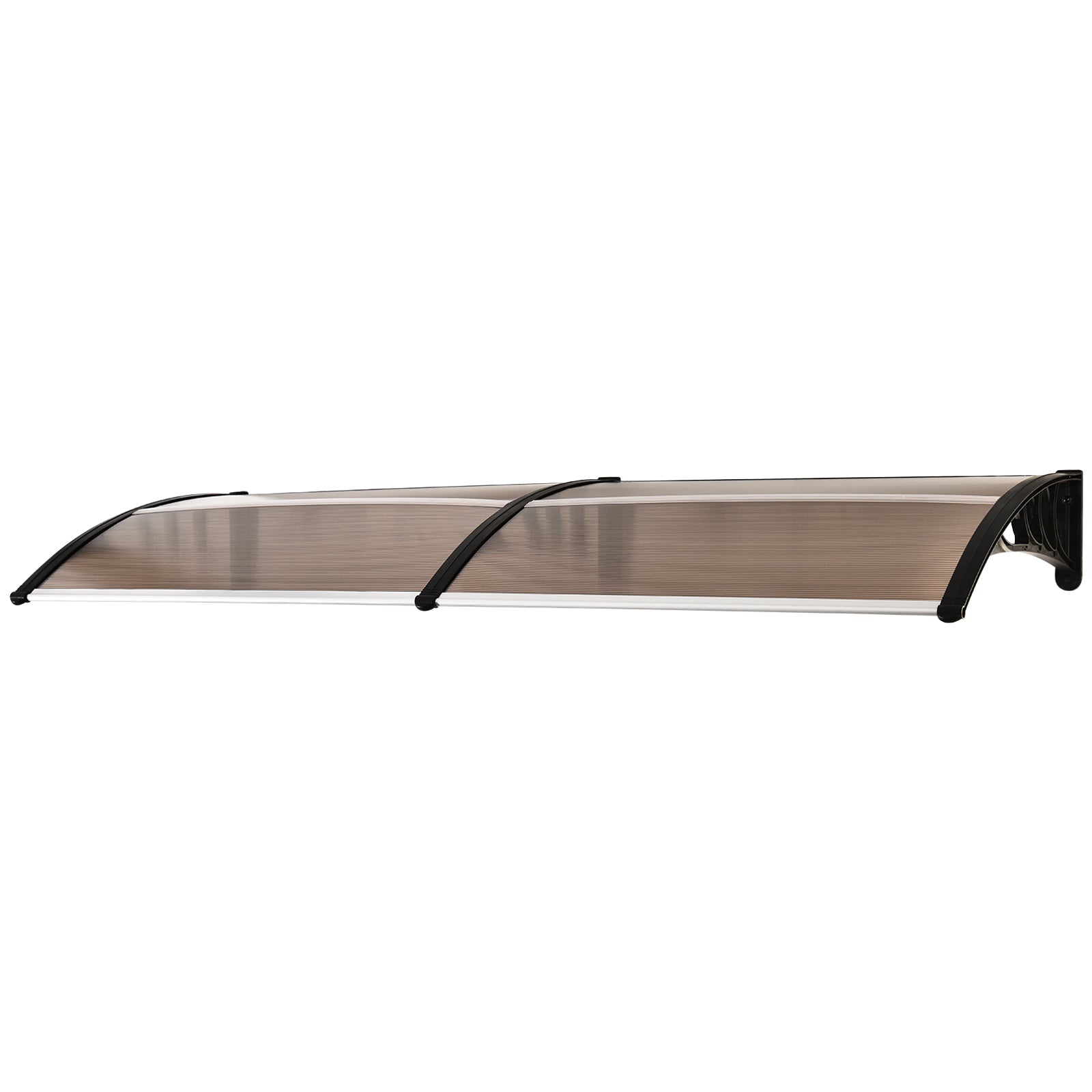 Canopy Awning for Front Door 75x195x23 cm Outdoor Sun Rain Protection Alu Brown
