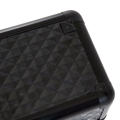 Makeup Case Cosmetic Organizer Professional Beauty Box Portable 4 Levels 35.5x20x25.5cm Aluminum