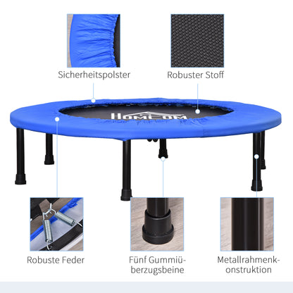 Fitness Trampoline Ø91 cm Mini Trampoline with Non-Slip Feet Trampoline 100kg Load Capacity for Adults Trampolines for Indoor Outdoor Jumping