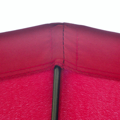 Terrace Umbrella Ø250 cm Garden Umbrella with Tilt Angle 18 Rods and Crank Waterproof Sunshade for Patio Terrace Burgundy