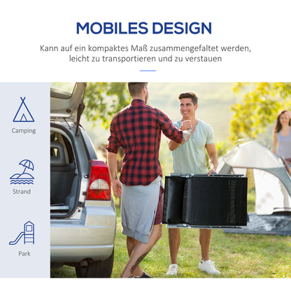 Foldable Sun Lounger Beach Chair with Head Pillow Recliner with 7-Position Adjustable Backrest Garden Lounger Relaxer Chair up to 165 kg Capacity, for Garden Holiday Outdoor, Black