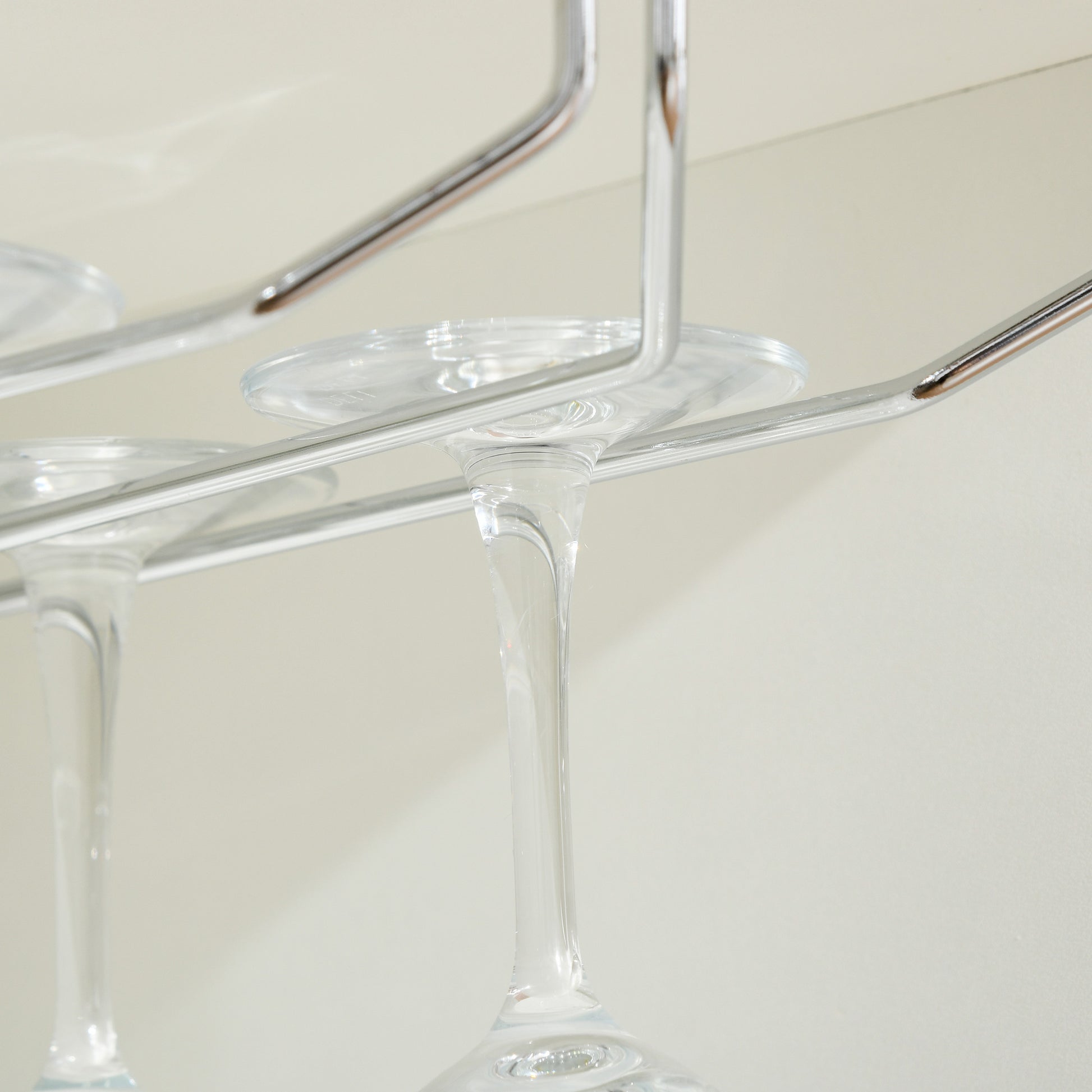 Wine Bottle Rack with Glass Holder and Cabinet, Wine Holder for 20 Bottles, Wine Cabinet with Glass Door, 80x36x85 cm, White