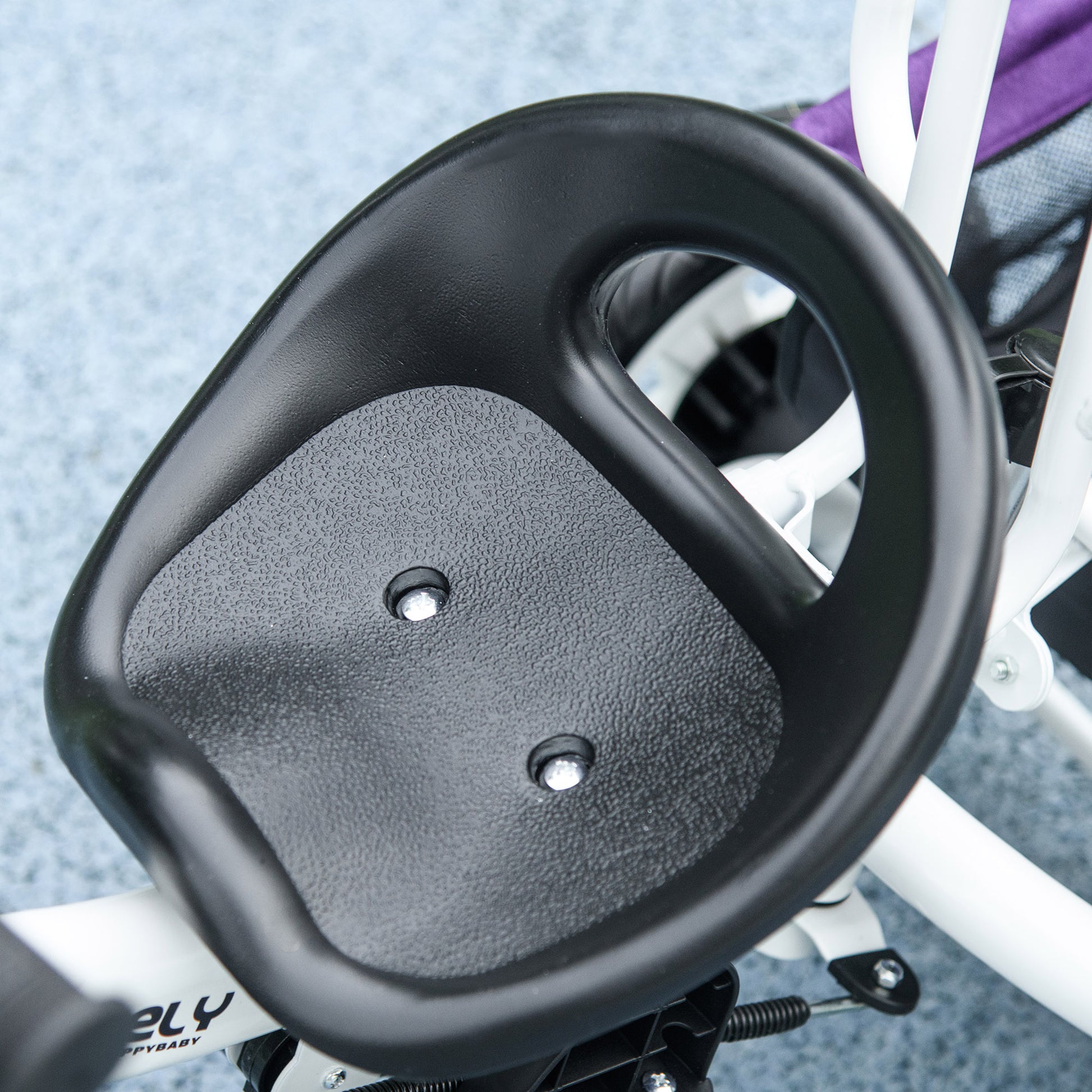 6-in-1 Tricycle with Push Handle, Kids Trike with Removable Sun Canopy, Ride On with 5-Point Safety Harness, Basket, Cup Holder, for 1-5 Years Kids, Purple