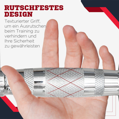 Dumbbell Set, 2-Pack Dumbbells with Knurled Grip, Cast Iron Dumbbell Set, 2 x 6 kg, Dumbbells for Men and Women, Dumbbell Set for Home, Gym, Strength Training