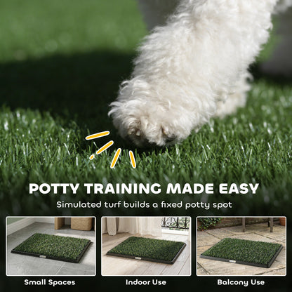 Dog Toilet 76 x 50.5 cm — Washable Artificial Grass Puppy Potty for Balcony & Apartment