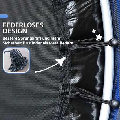 Children's Trampoline, Ø140 cm Trampoline for Children with Safety Net, Garden Trampoline for 3-6 Year Old Children, Indoor, Multicolor