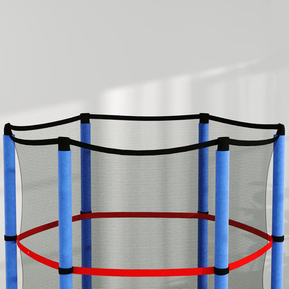 Children's Trampoline, Ø140 cm Trampoline for Children with Safety Net, Garden Trampoline for 3-6 Year Old Children, Indoor, Multicolor