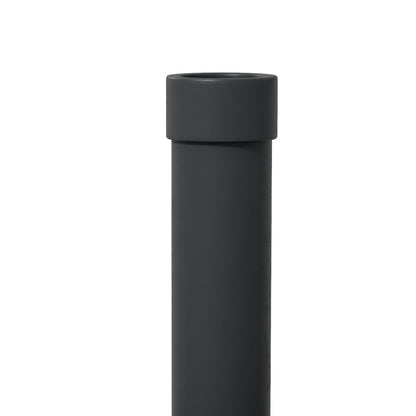 Round Umbrella Stand Base 15 kg Weight in HDPE Plastic Integrated Handle for Ø 24-38 mm Pole Size Ø 46.5 x 31H cm Black
