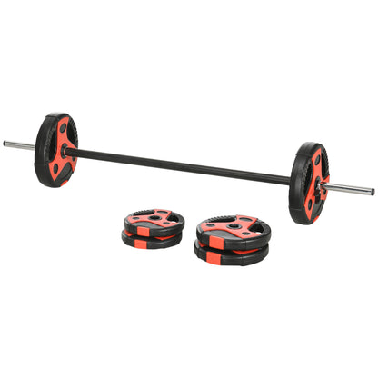 SPORTNOW Dumbbell Set 20 kg Adjustable Barbell Set with Non-Slip Grip Dumbbells with Connecting Rod Barbell Workout Weights Dumbbell Set for Home