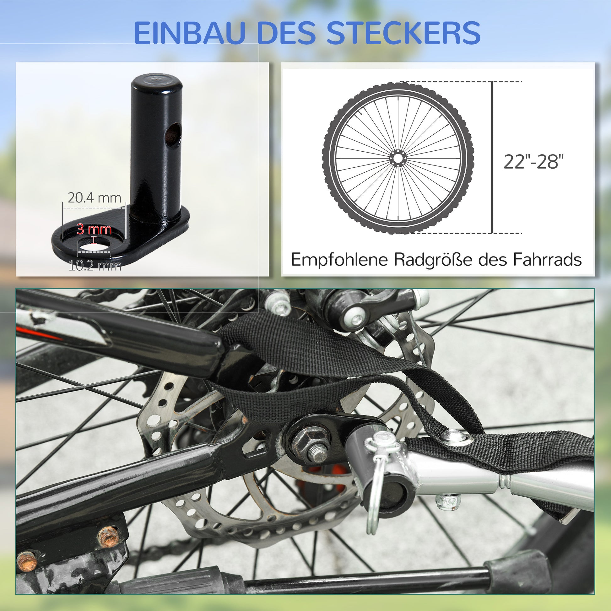 Folding Bicycle Trailer Cargo Trailer with Coupling, Load Capacity up to 40 kg, Cargo Trailer for Bicycles Handcart 140 x 88 x 60 cm