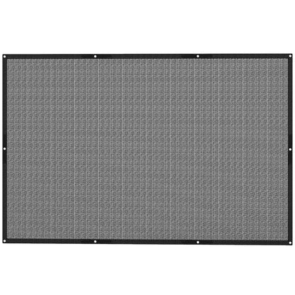 Rectangular Shade Sail Canopy 3x2 m Garden Sun Protection 65% Breathable and Anti-Freeze for Patio Terrace Balcony Black