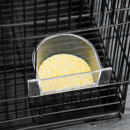 Bird Cage 60x41x41 cm Metal Birdcage with 2 Feeders 2 Perches 3 Doors and Carrying Handle for Small Birds Canaries Parrots Black