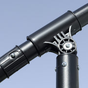 Cantilever Umbrella with Tilt Angle and Crank incl. Cross Base Ø 2.65 x 2.45H m Light Gray