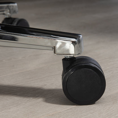 Office Chair, Ergonomic Desk Chair with Rocking Function, Armrest, Footrest, Reclining Computer Chair with Lumbar Pillow, up to 120 kg Load, Faux Leather, Gray