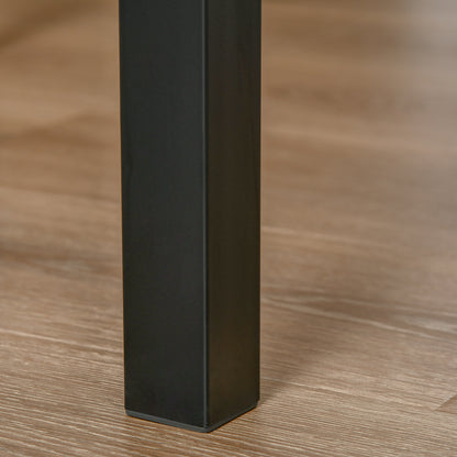 3-Piece Dining Set Dining Table with 2 Chairs Space-Saving Dining Room Set Seating Group for Dining Room, Kitchen Natural Wood Grain + Black