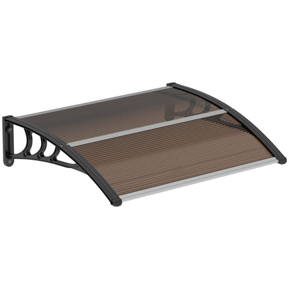 Door Canopy Front Door Canopy 120 x 75 cm Flat Door Canopy Polycarbonate Cover