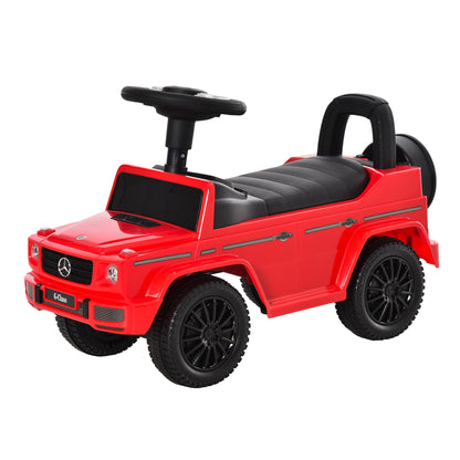 Kids Ride-On Truck Mercedes Benz Licensed Push Vehicle 12-36 Months Trunk Horn Headlights Red