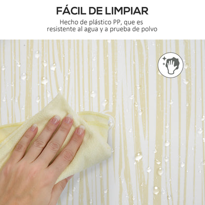 Modular Plastic Shoe Box Storage with 12 Cubes Shoe Organizer for Entryway Hallway Bedroom 125x32x125 cm White and Natural