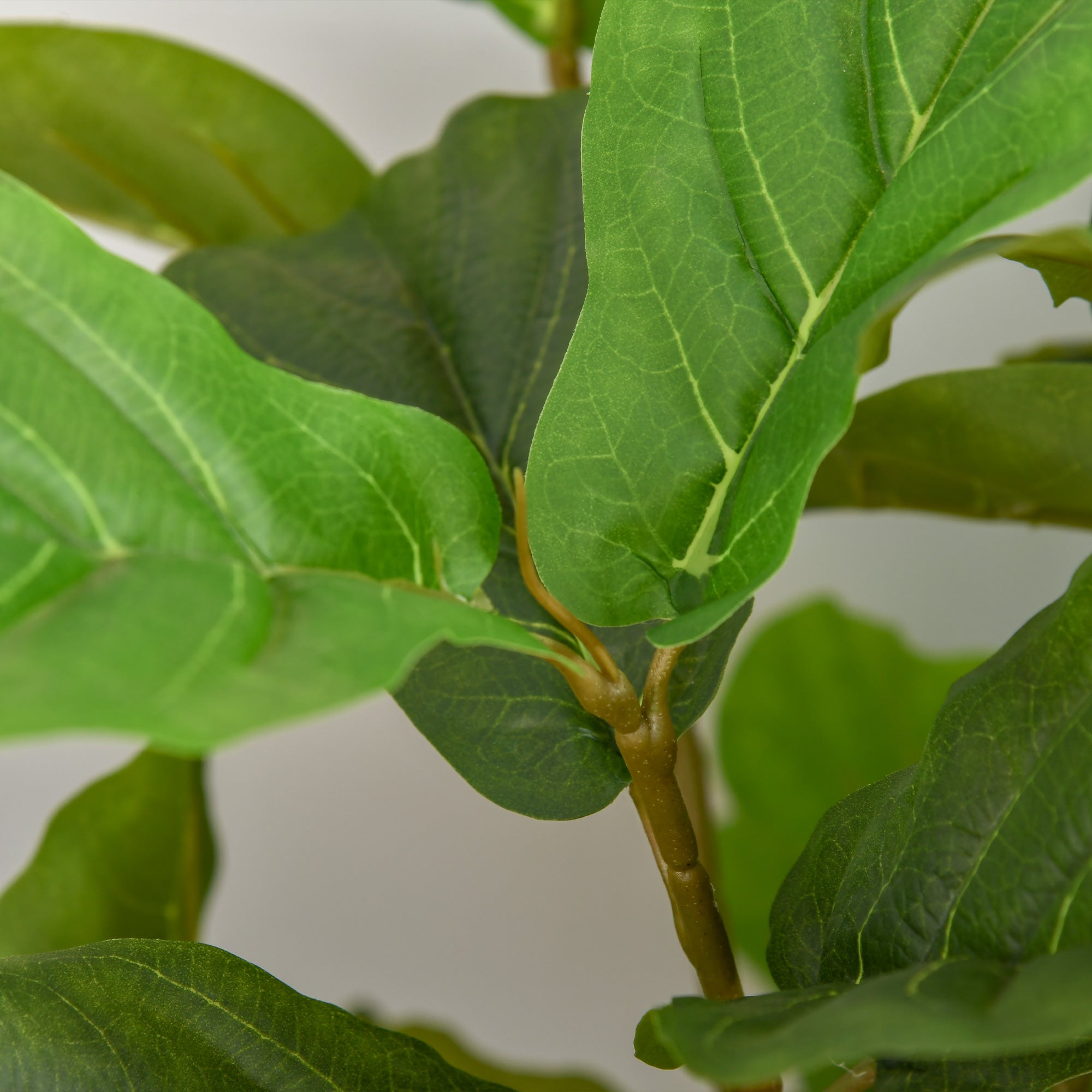 Artificial Ficus 130cm for Indoors and Outdoors, Realistic Artificial Plant with 78 Leaves