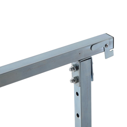 2 x Trestle Sawhorse Folding Trestle Adjustable up to 200kg Steel Black 68 x 58 x 80-130 cm