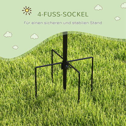 Bird Feeding Station 208 cm Height incl. 4 Hooks Feeding Dish Bird Bath Bird Feeder Station Complete Food Pillars Steel Black