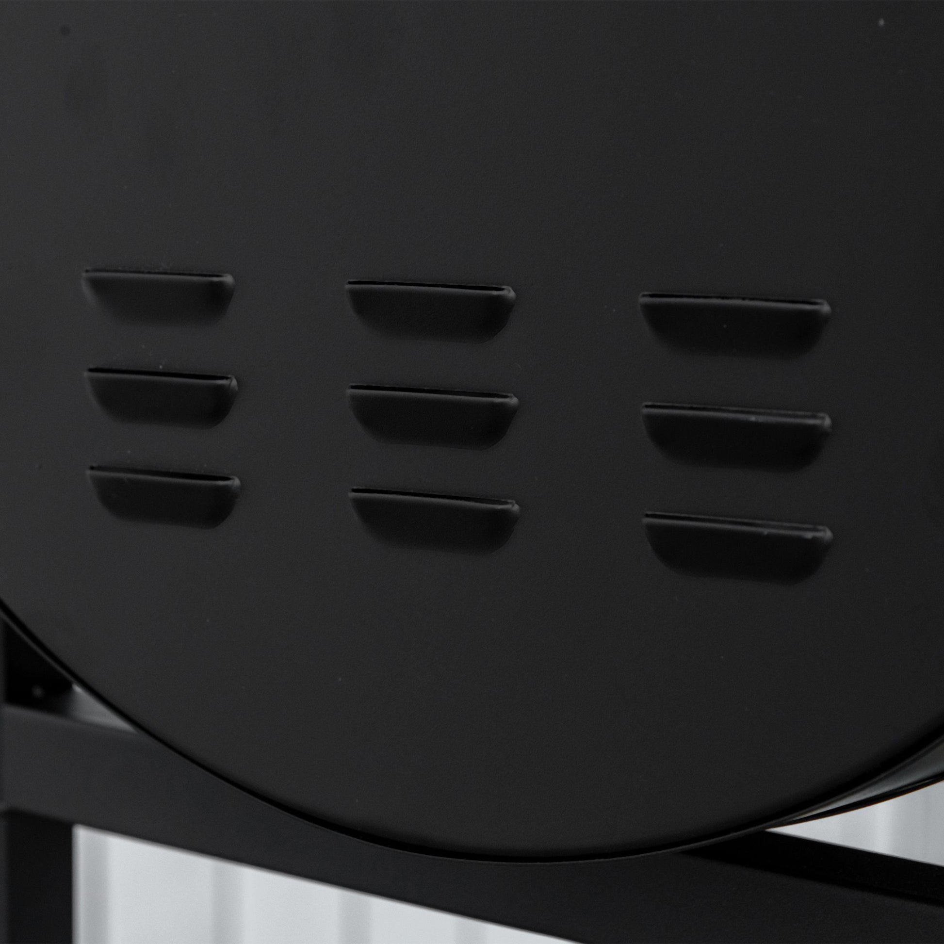 Charcoal BBQ with Adjustable Height Grill for Outdoor Portable BBQ with Storage Shelf and Wheels 90x45x96 cm Black