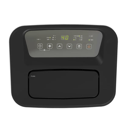 Electric Dehumidifier 20L/Day 6L Water Tank Silent Dehumidifier with 3 Modes 2 Speeds Wheels LED Display Timer for 20-40 m² White