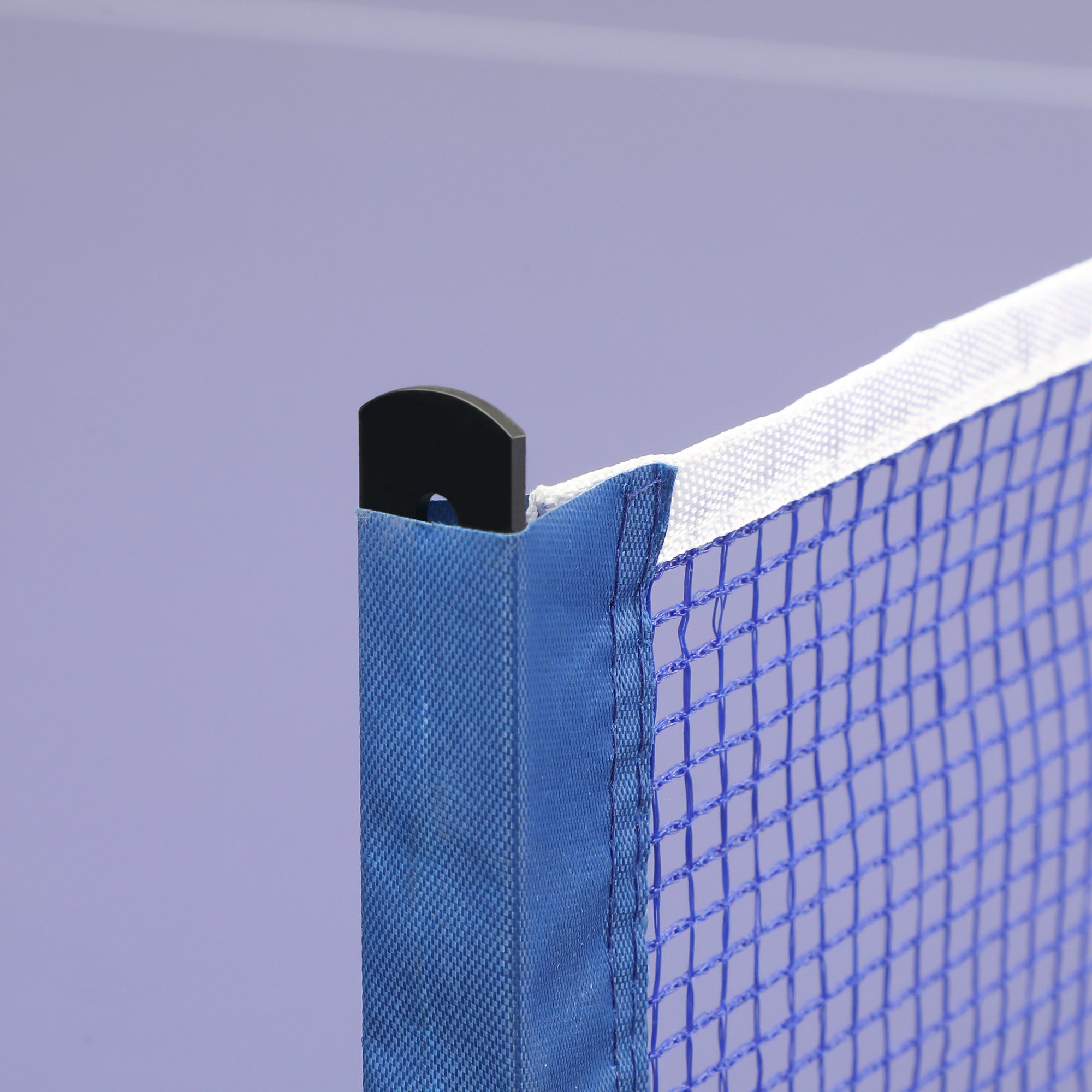 Folding Ping Pong Table with Net 152.5x274x76cm Outdoor Tennis Table Steel and MDF Material in Blue