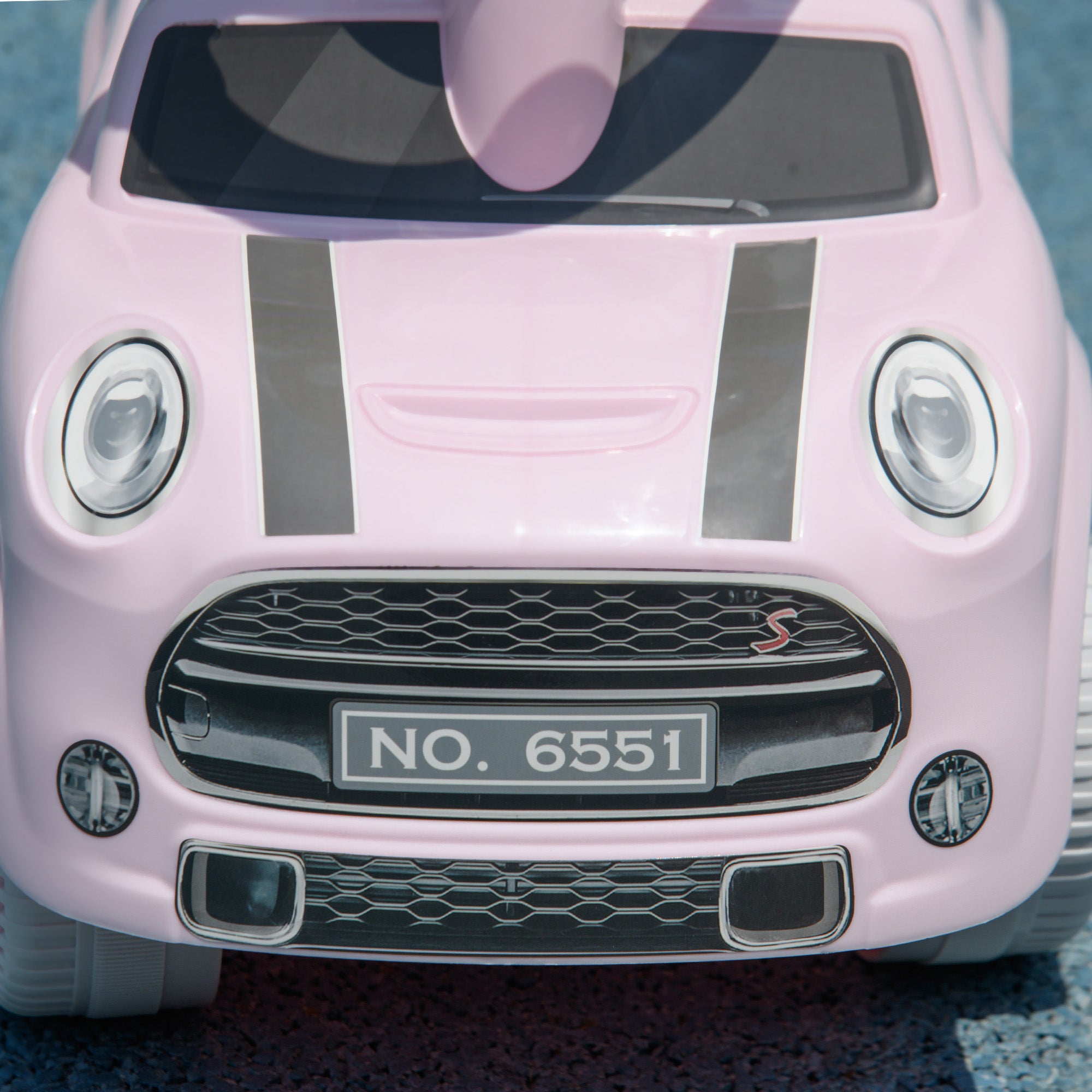 Children's Ride-On Car, Kids Vehicle with Steering Wheel Horn, Children's Car, Ride-On Vehicle with Tipping Guard, Ride-On for Kids, Pink, 53 x 25 x 35 cm