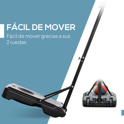 Adjustable Portable Outdoor Basketball Hoop — 63–83 in Height, PE Backboard, Wheeled Fillable Base — Teens & Adults