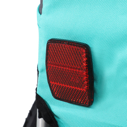 Dog Trailer Bike Trailer Dog Transporter Dog Bike Trailer for Small to Medium Dogs Oxford Fabric Rain Cover Breathable Green 130 x 73 x 90 cm