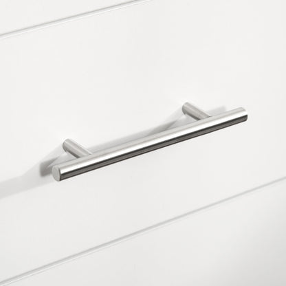 4-Drawer Chest Bedroom Dresser with Legs Modern Nightstand for Living Room Office Entryway 112x38.2x81 cm White