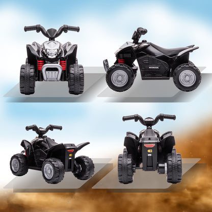 Electric Quad Miniquad Kids Electric ATV Kids Quad with LED and Horn Kids Motorcycle Child Vehicle Electric Car for Kids from 18 Months Metal Black 65.5 x 38.5 x 43.5 cm