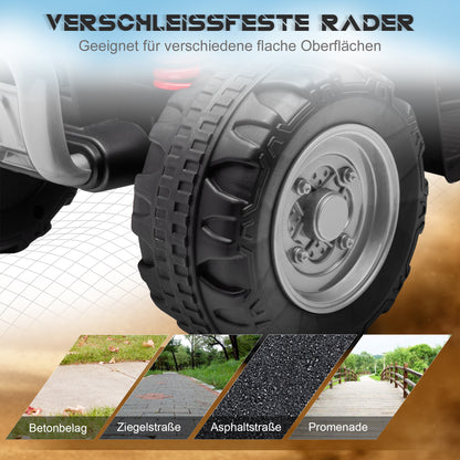 Electric Quad Miniquad Kids Electric ATV Kids Quad with LED and Horn Kids Motorcycle Child Vehicle Electric Car for Kids from 18 Months Metal Black 65.5 x 38.5 x 43.5 cm