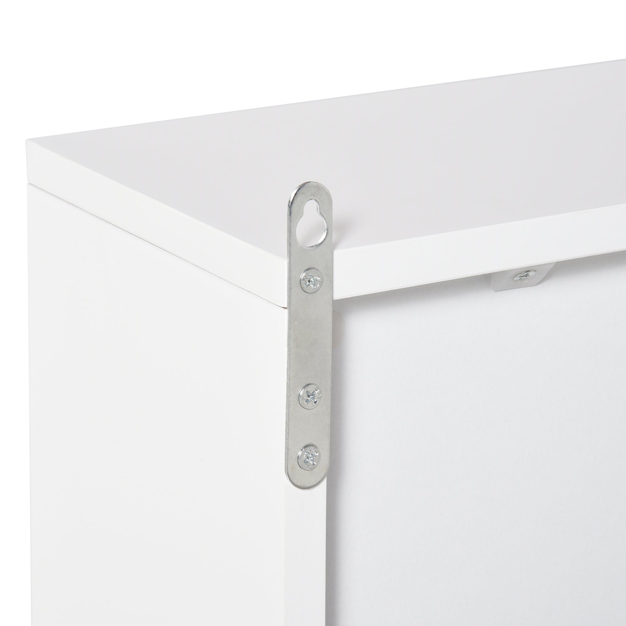Bathroom Cabinet with Mirror with 2 Doors and Adjustable Shelf Hanging Bathroom Cabinet for Toilet Modern Style 48x14.5x45 cm White