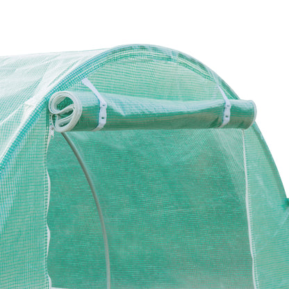 Greenhouse Film 6x3x2m, Waterproof Garden Film with UV Protection, PE Film Cover for Gardening Greenhouse Tunnel, Tunnel Film for Outdoor Area, Plants, Green