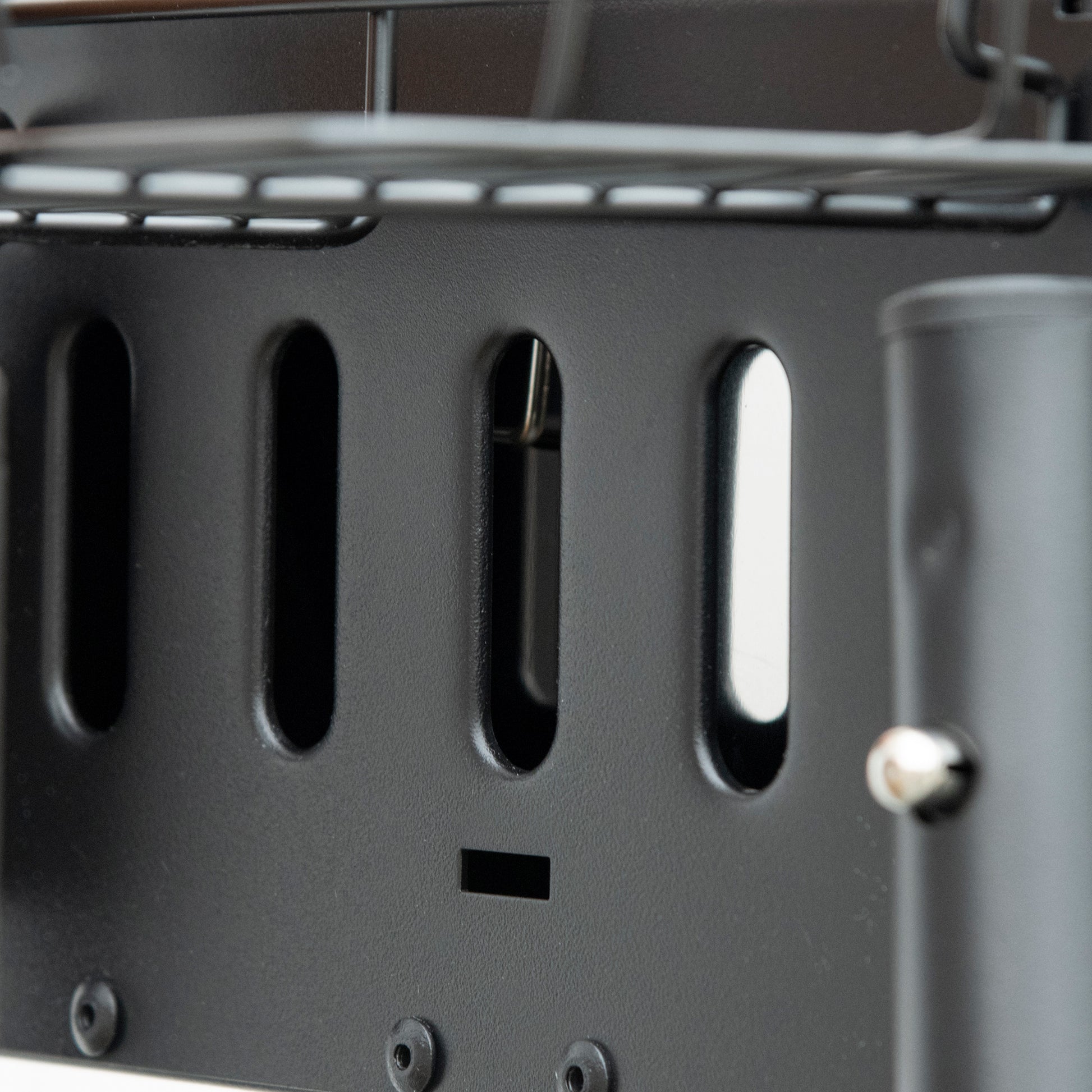 Portable Charcoal BBQ Grill with 2 Stainless Steel Grills and 2 Spice Shelves for Camping Picnic Garden 94x39x70 cm Black