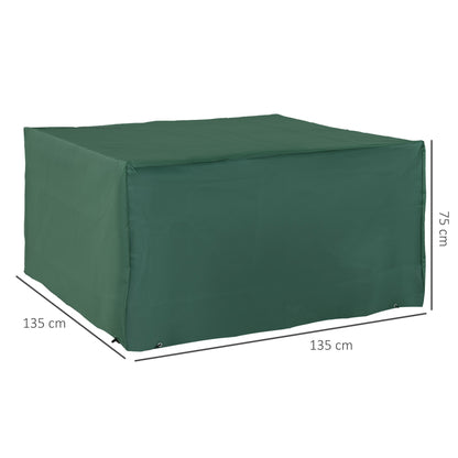 Protective Cover for Garden Furniture Green 600D Oxford 135 x 135 x 75 cm