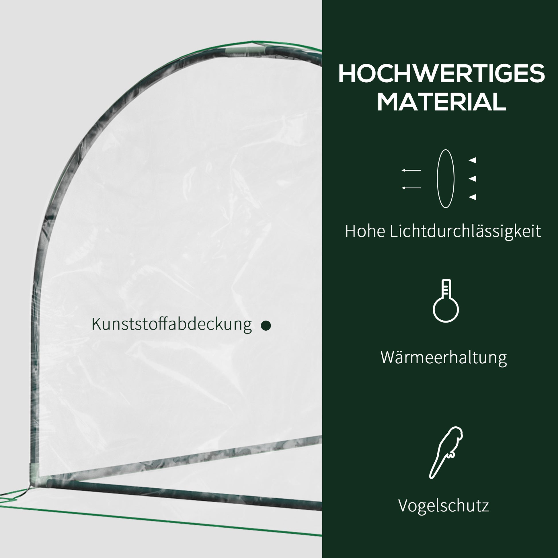 Greenhouse with Roll-up Window, Winterproof Foil Greenhouse Made of Steel, Water-Resistant Greenhouse for Balcony Garden, Tomato Greenhouse with UV Protection 200x100x80cm, Tomato Greenhouse for Vegetables Transparent