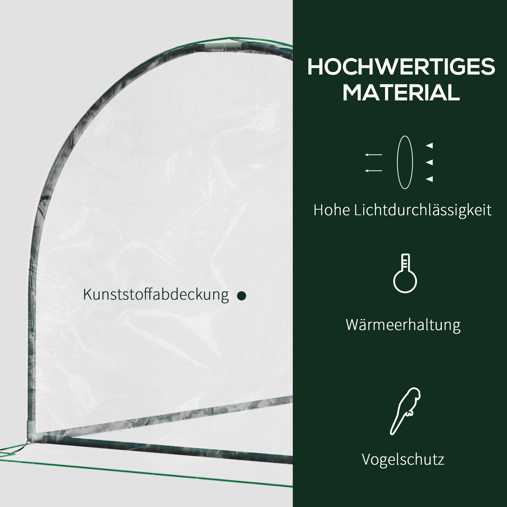 Greenhouse with Roll-up Window, Winterproof Foil Greenhouse Made of Steel, Water-Resistant Greenhouse for Balcony Garden, Tomato Greenhouse with UV Protection 200x100x80cm, Tomato Greenhouse for Vegetables Transparent