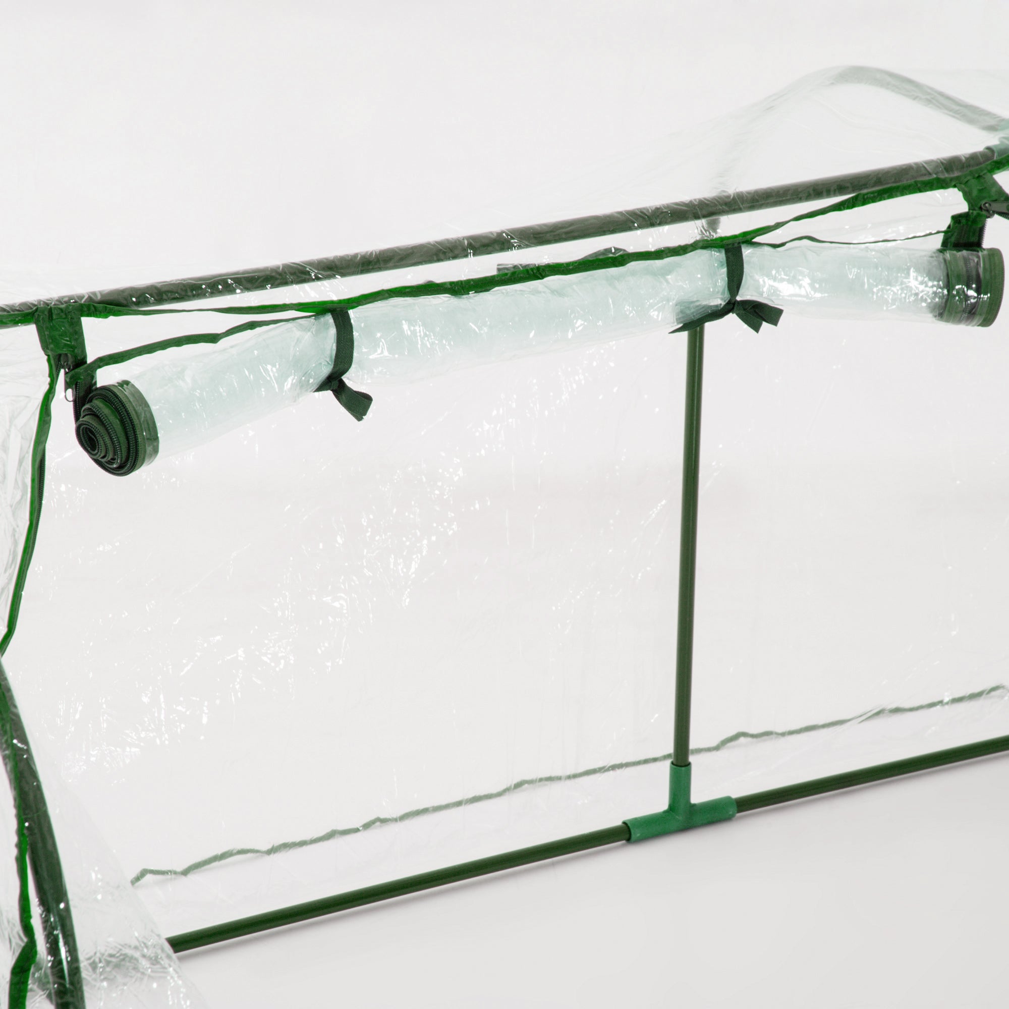 Greenhouse with Roll-up Window, Winterproof Foil Greenhouse Made of Steel, Water-Resistant Greenhouse for Balcony Garden, Tomato Greenhouse with UV Protection 200x100x80cm, Tomato Greenhouse for Vegetables Transparent
