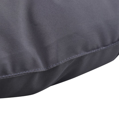 Bench Cushion with Backrest 132x110x10 cm Garden Bench Mattress for 2 Seater Bench with 6 Fastening Strings for Garden Swing Terrace Dark Gray