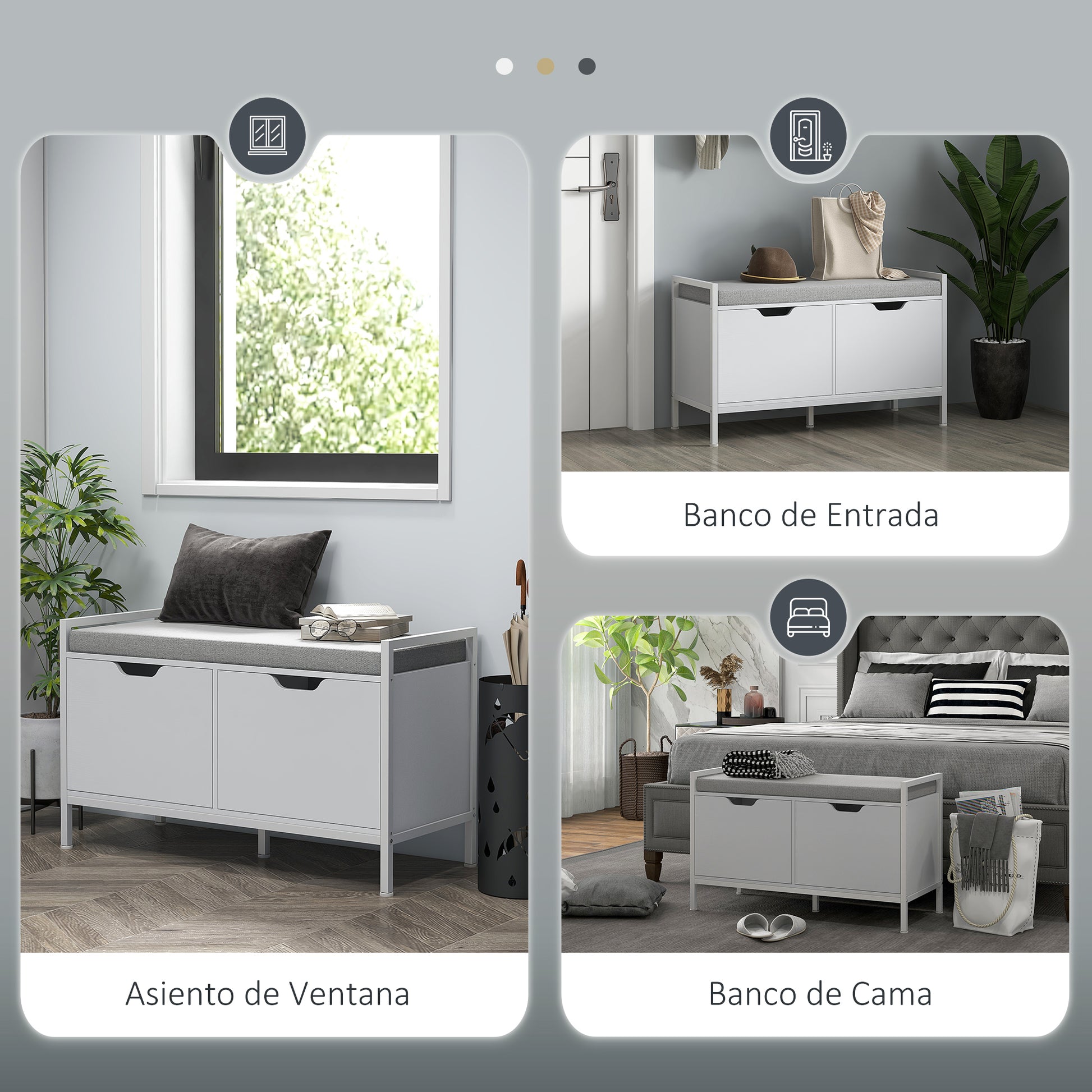 Shoe Bench Shoe Cabinet with Removable Cushioned Seat for 4 Pairs of Shoes Shoe Bench for Entryway Hallway Living Room 84x35x50 cm White