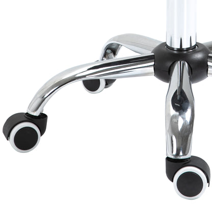 Saddle Stool Work Stool Swivel Stool Rolling Stool Beauty Stool Padded Height Adjustable (Black)