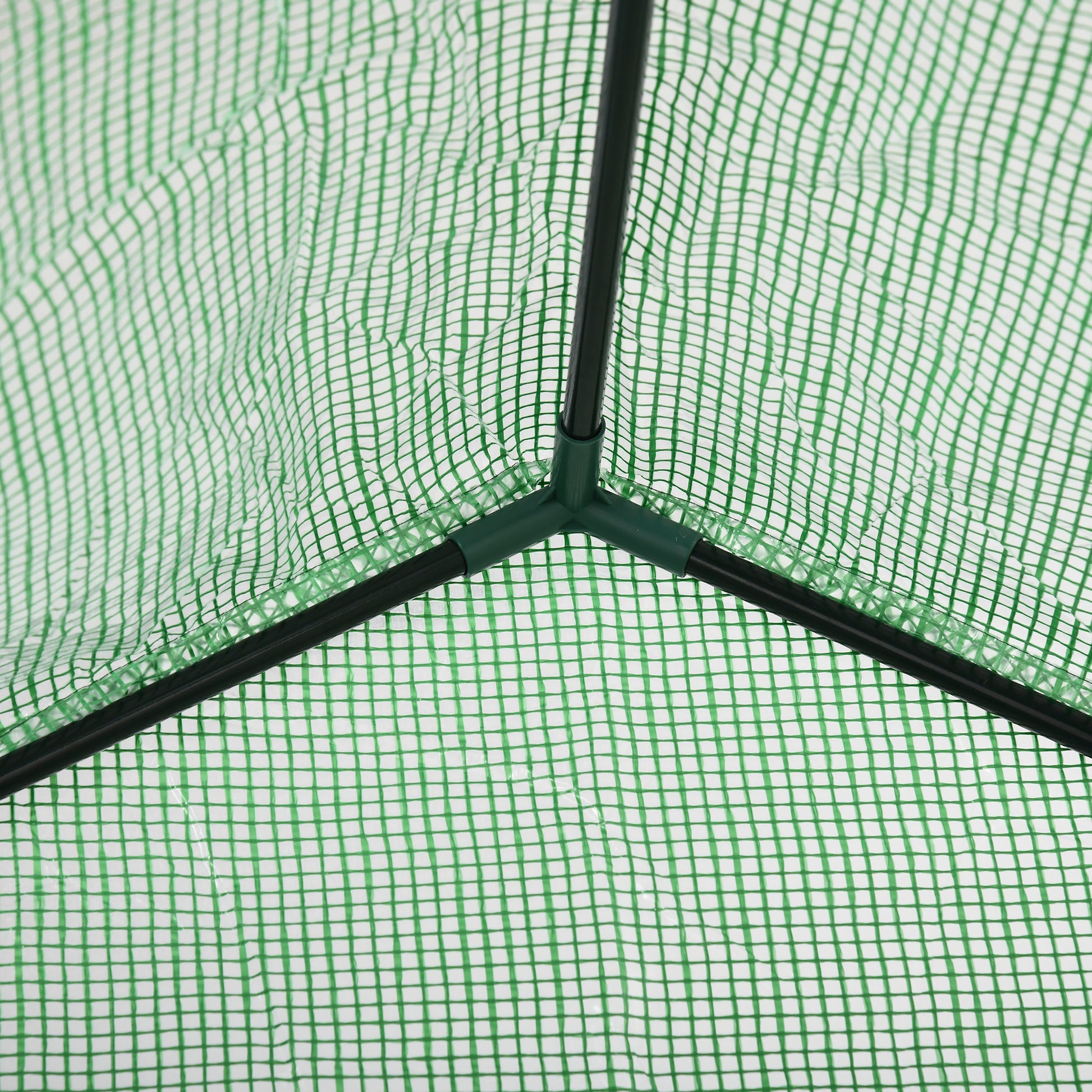 Foliage Greenhouse with 6 Shelves Walk-in Garden Shed Greenhouse Tomato House Plant House with Roll-up Entrance Cold Frame Green 141 x 72 x 191 cm