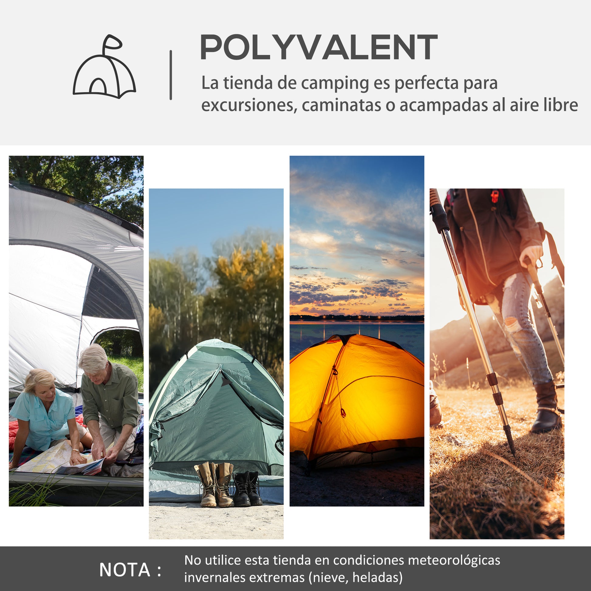 Portable Tent for 6-8 People Beach Camping Tent with 4 Mesh Screens Hook and Anti-UV Transport Bag for Fishing Hiking 137.8"x137.8"x90.6" Gray and White